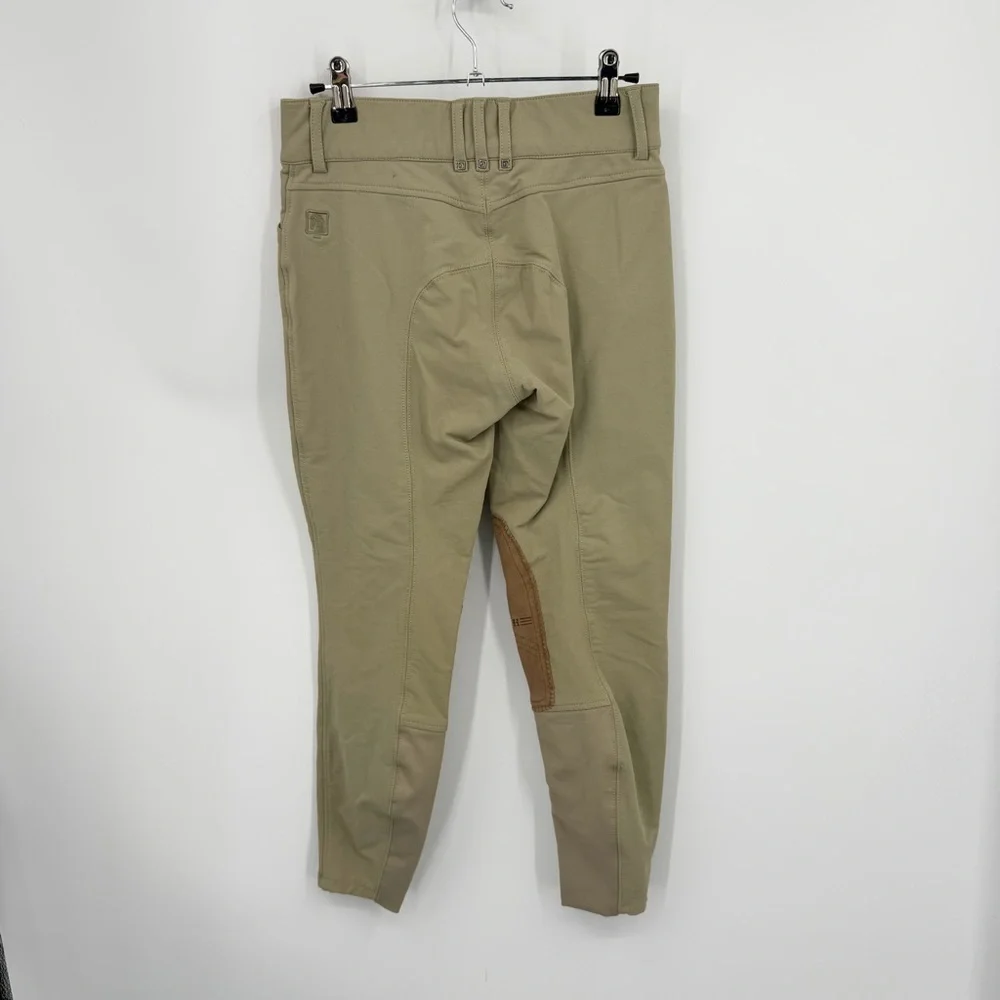 Romfh Sarafina knee patch breeches in beige tan color sz 16‎